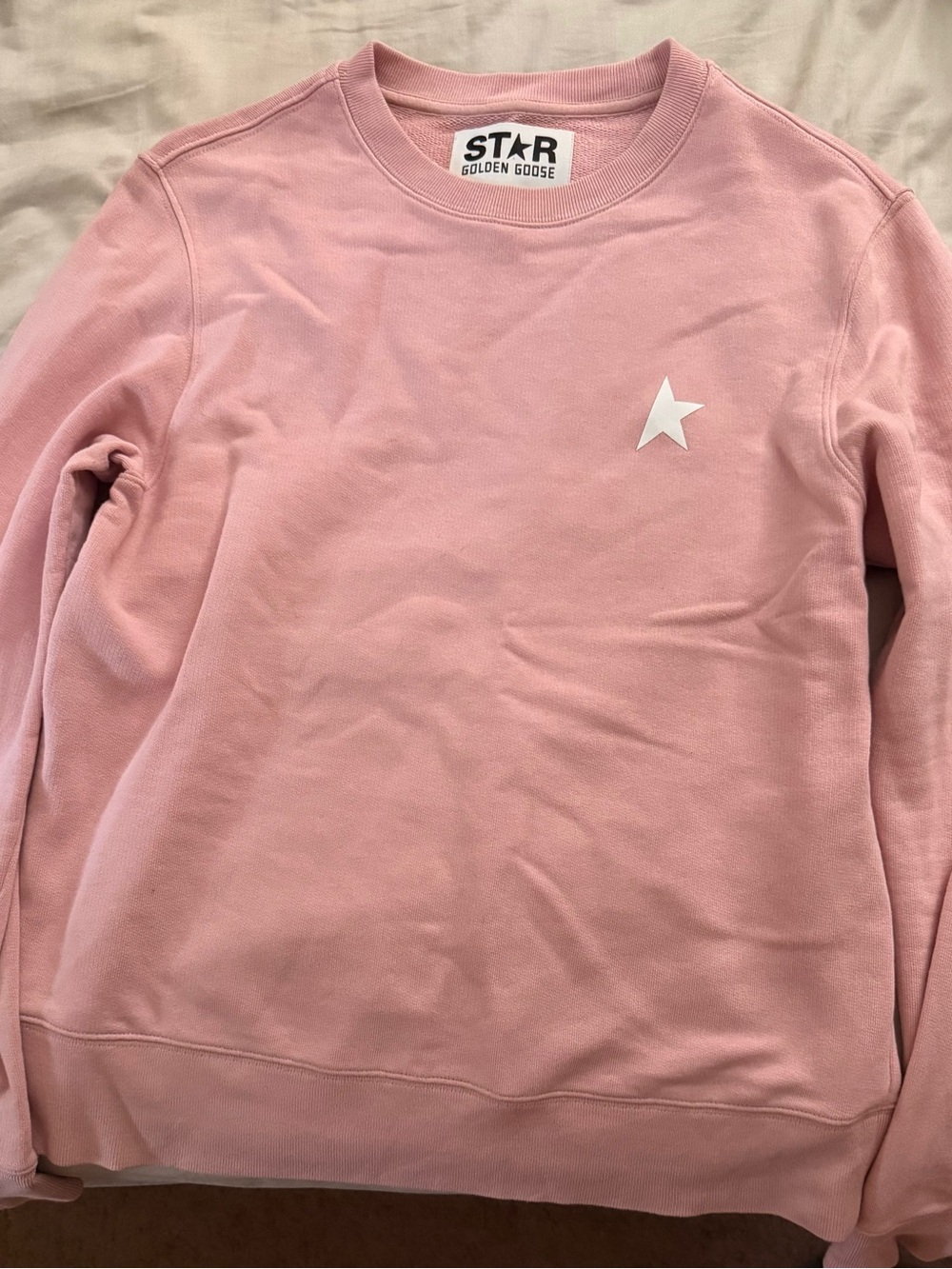 Golden Goose Pink Sweatshirt with White Star Patch